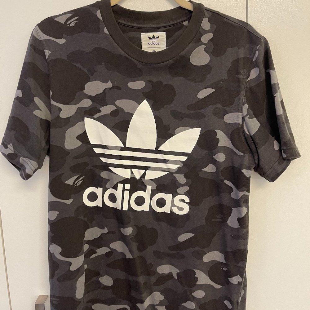 adidas x BAPE 2018 Men's M Adicolor T-Shirt (Grey camo)